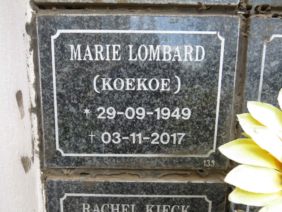 LOMBARD Marie 1949-2017