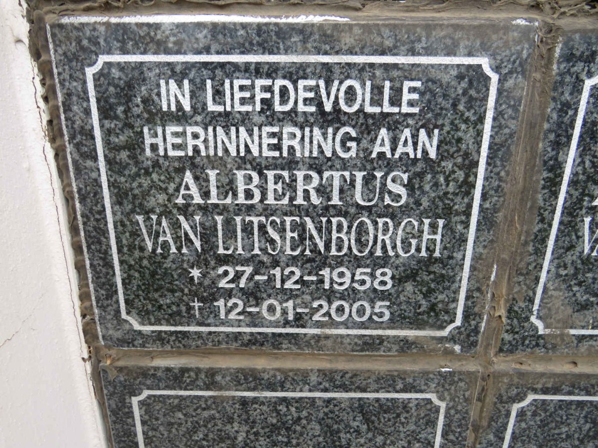 LITSENBORGH Albertus, van 1958-2005