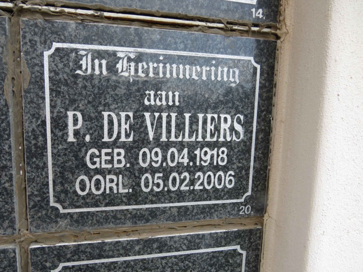 VILLIERS P., de 1918-2006