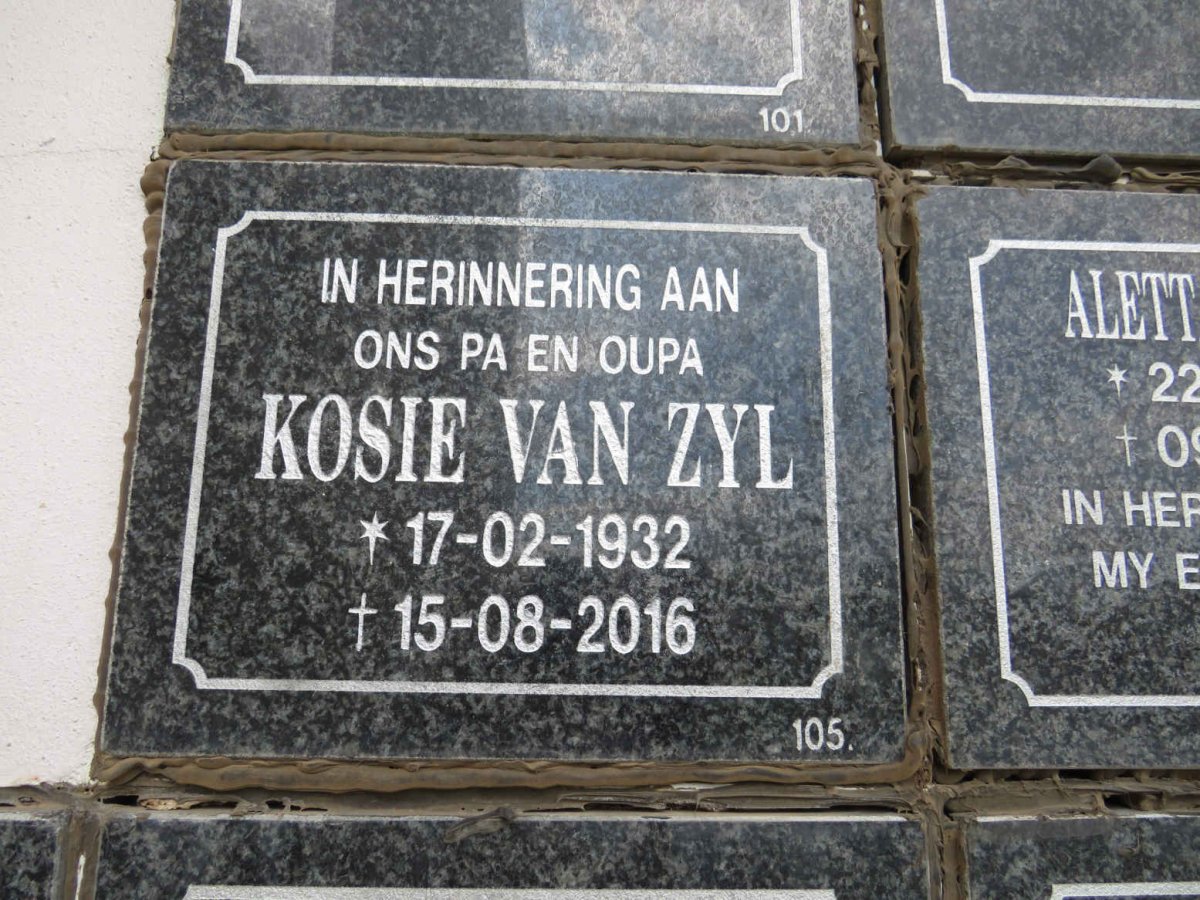 ZYL Kosie, van 1932-2016