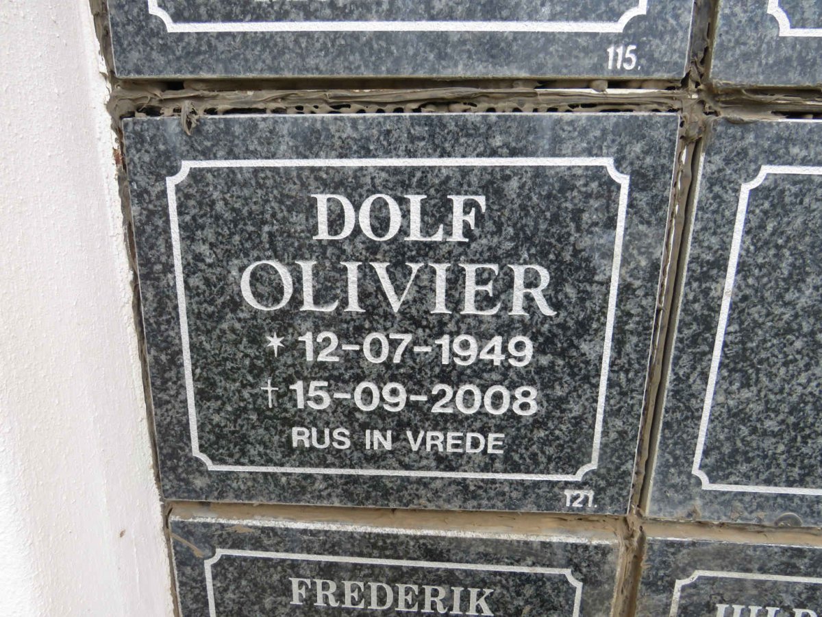 OLIVIER Dolf 1949-2008