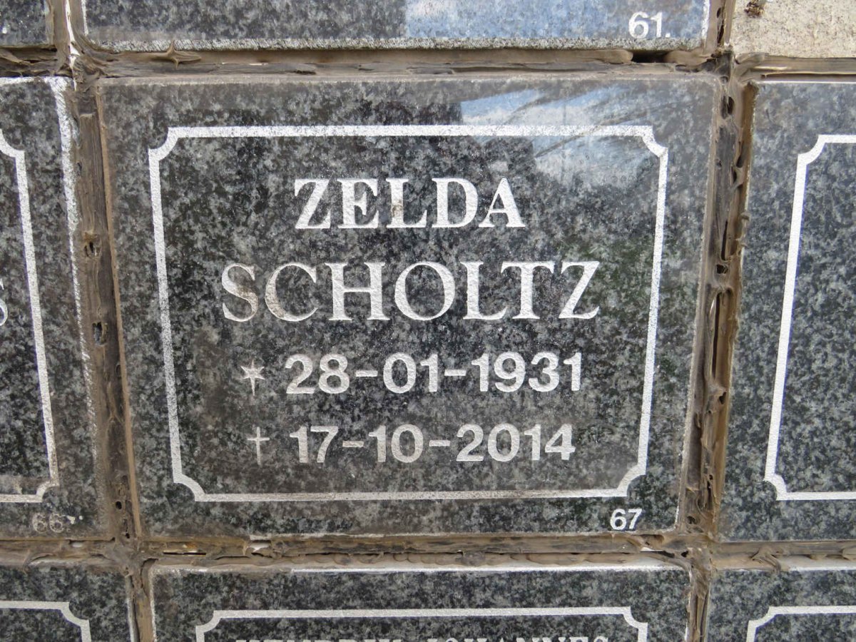SCHOLTZ Zelda 1931-2014