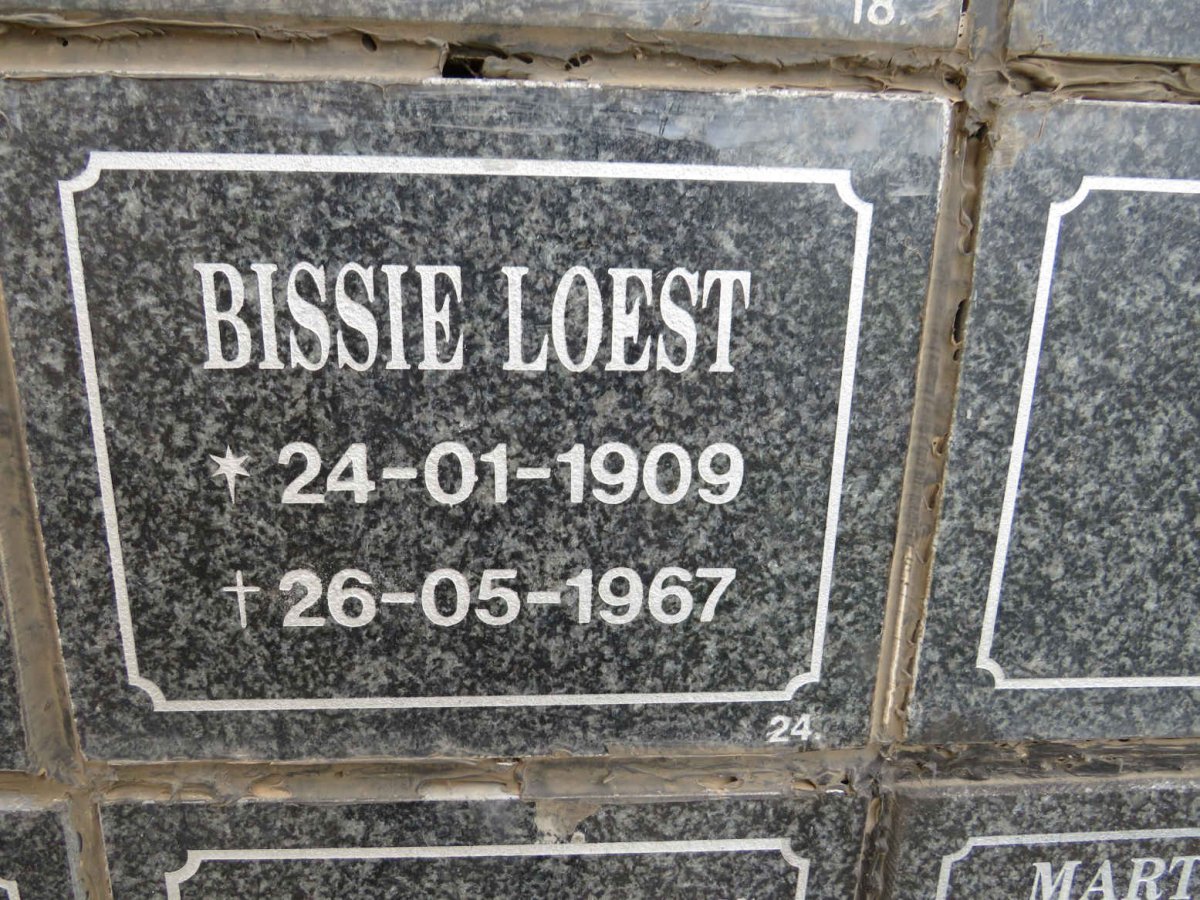 LOEST Bissie 1909-1967