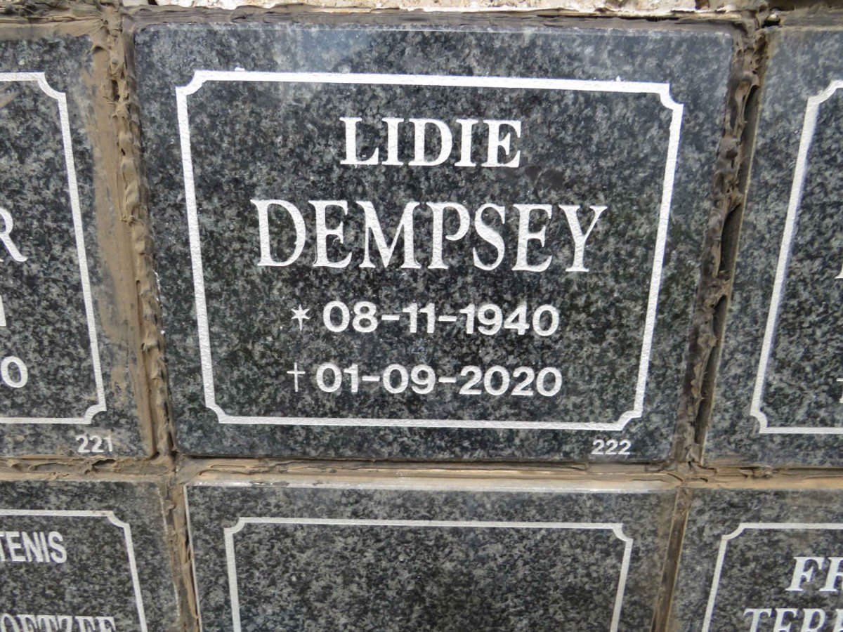 DEMPSEY Lidie  1940-2020