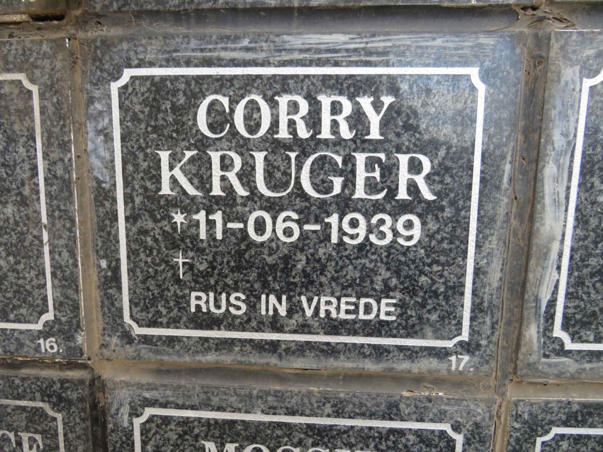 KRUGER Corry 1939-