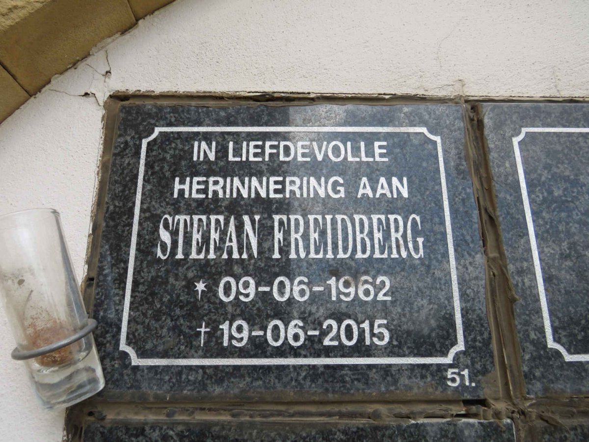 FREIDBERG Stefan 1962-2015