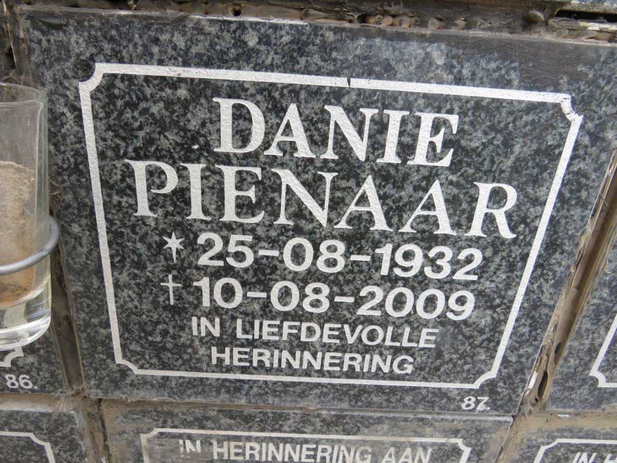 PIENAAR Danie 1932-2009
