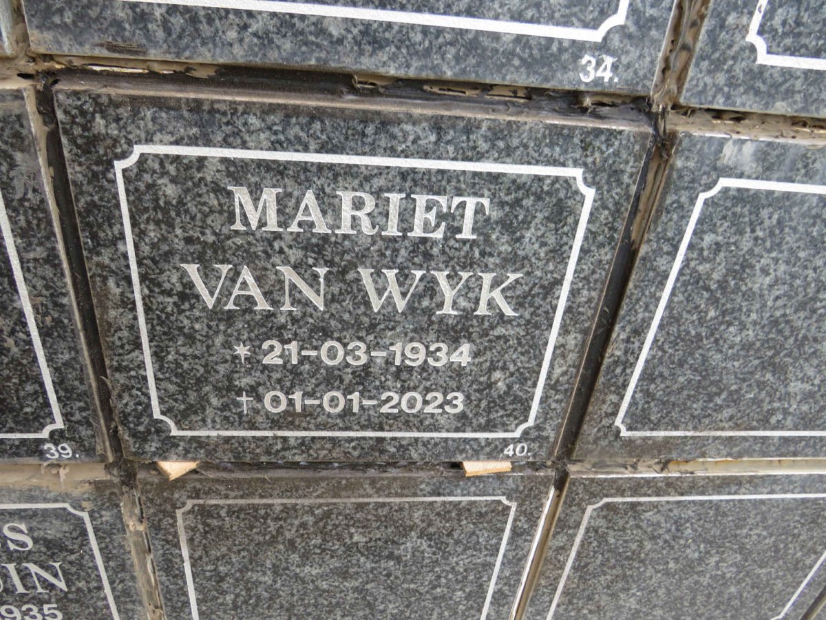 WYK Mariet, van 1934-2023