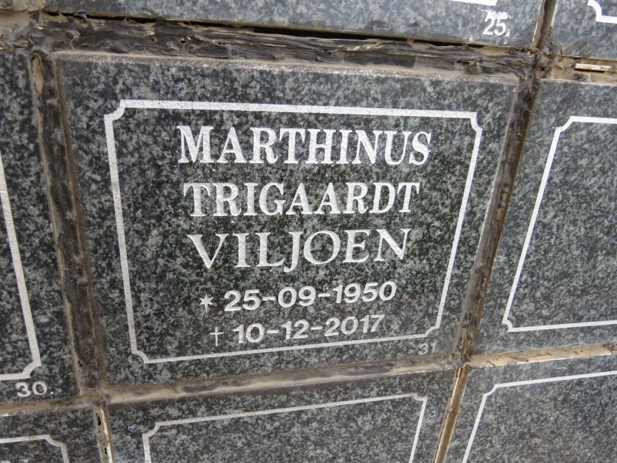 VILJOEN Marthinus Trigaardt 1950-2017