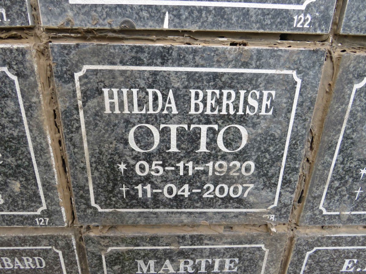 OTTO Hilda Berise 1920-2007