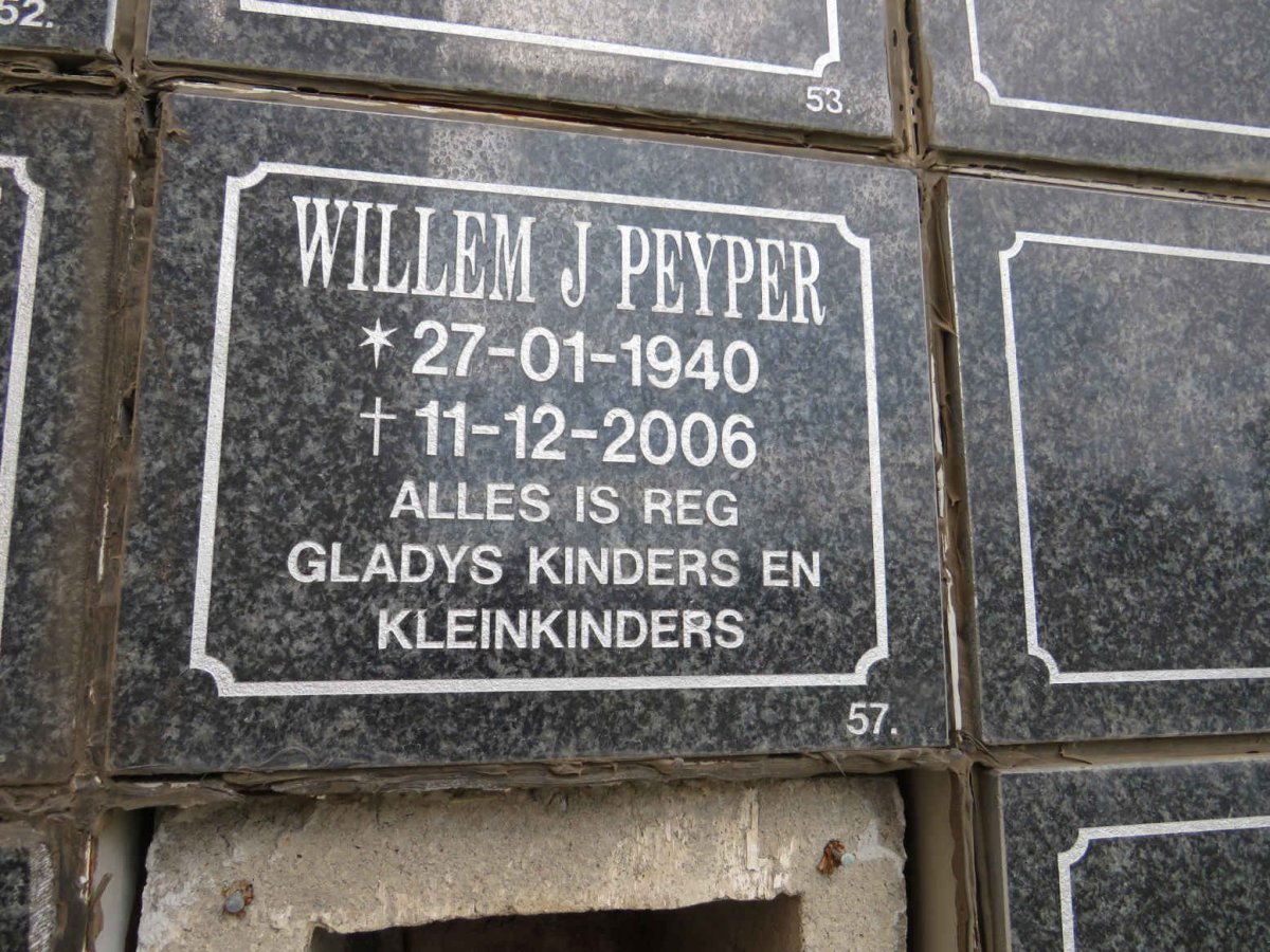 PEYPER Willem J. 1940-2006