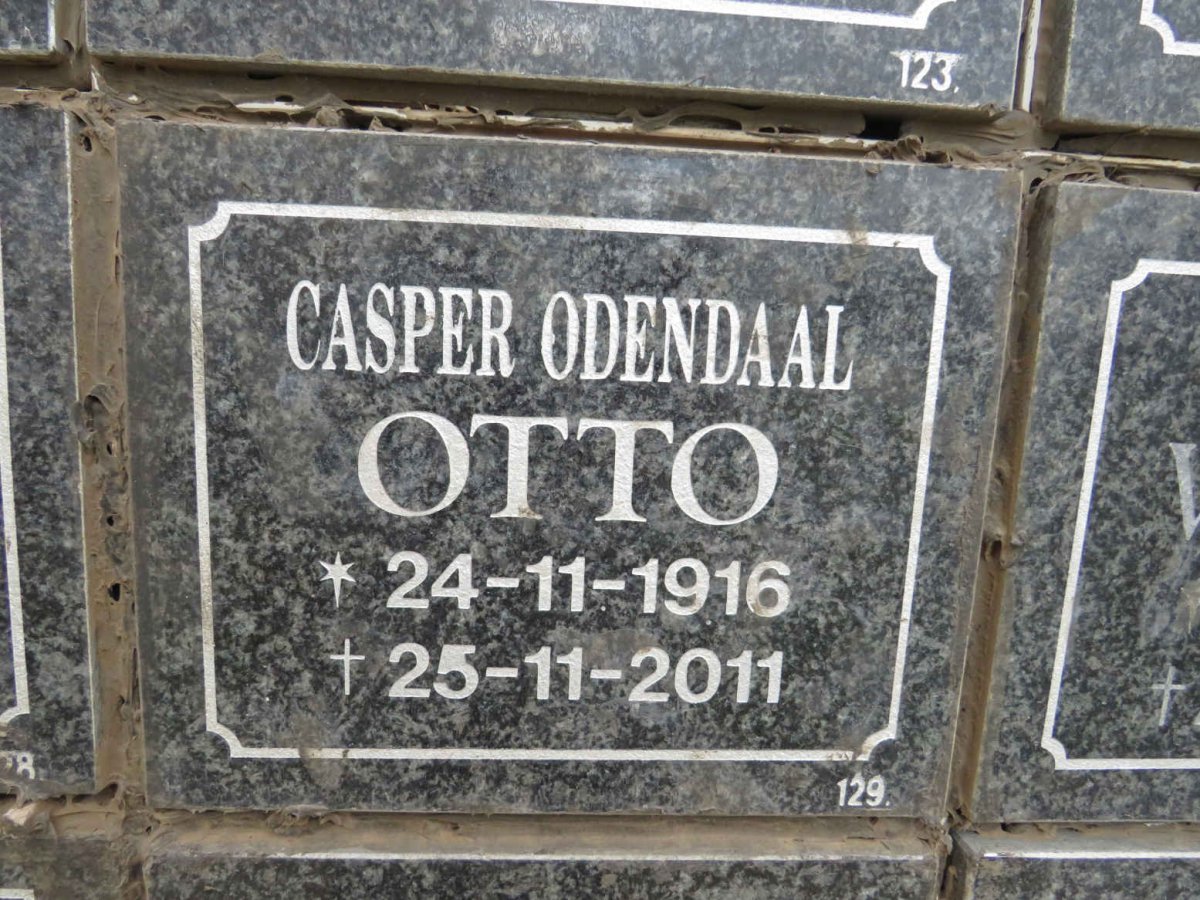OTTO Casper Odendaal 1916-2011