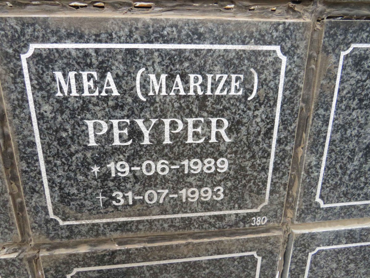PEYPER Marize 1989-1993