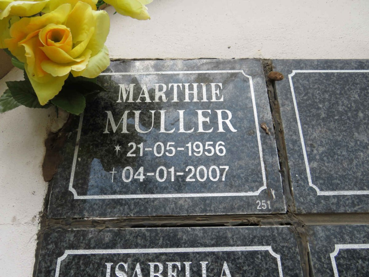 MULLER Marthie 1956-2007