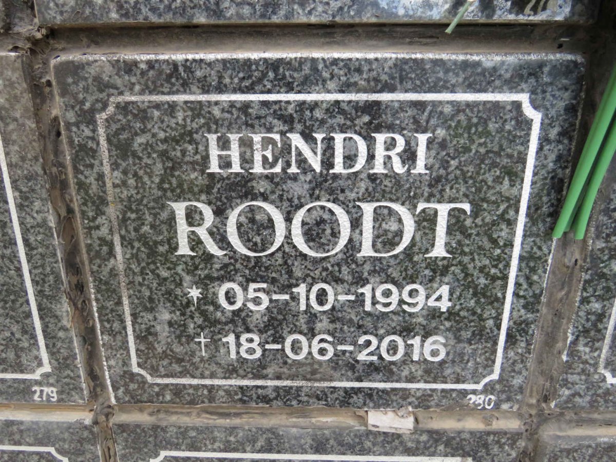 ROODT Hendri 1994-2016