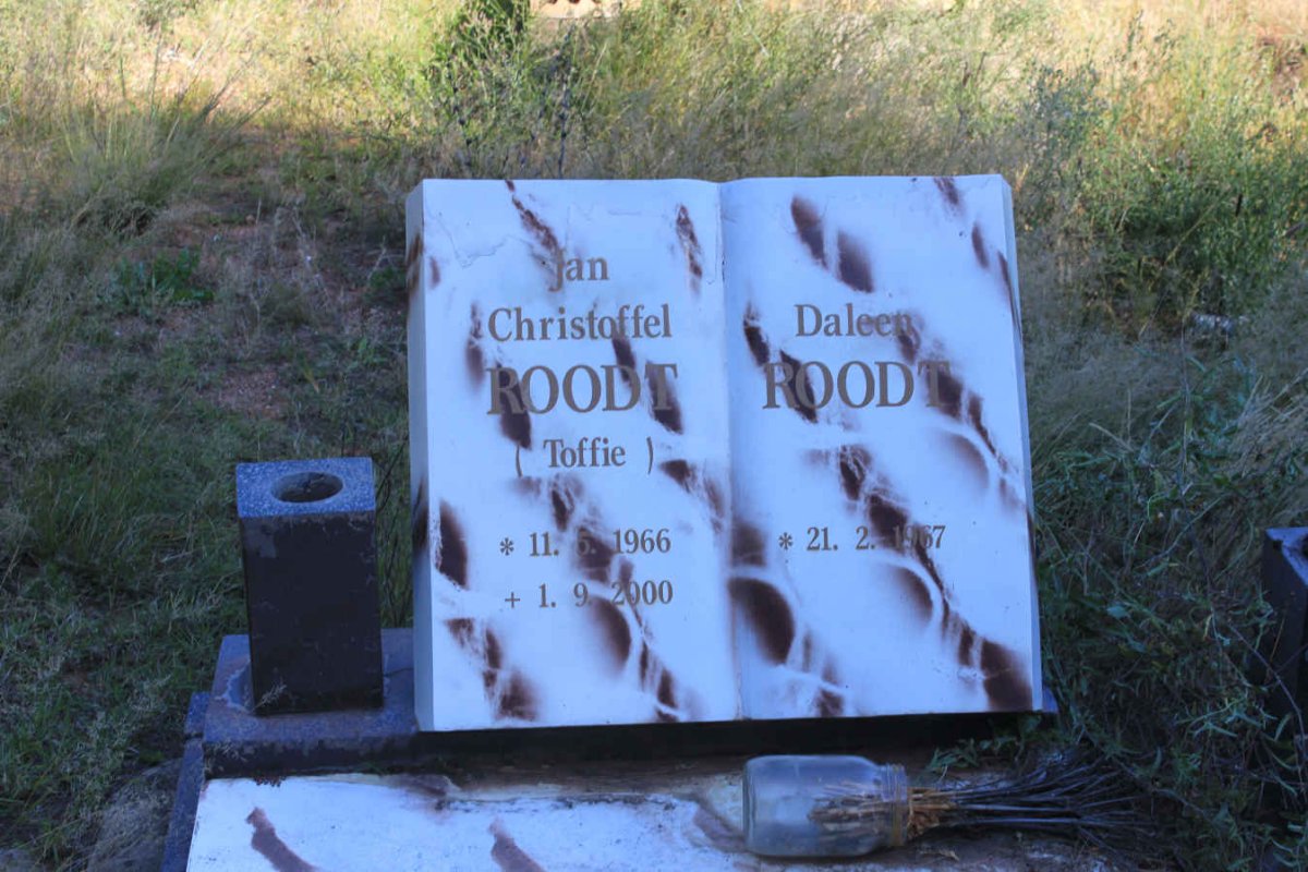 ROODT Jan Christoffel 1966-2000 &amp; Daleen 1967-