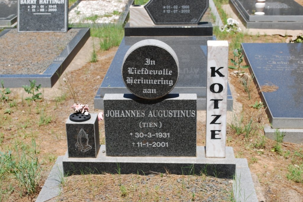 KOTZE Johannes Augustinus 1931-2001