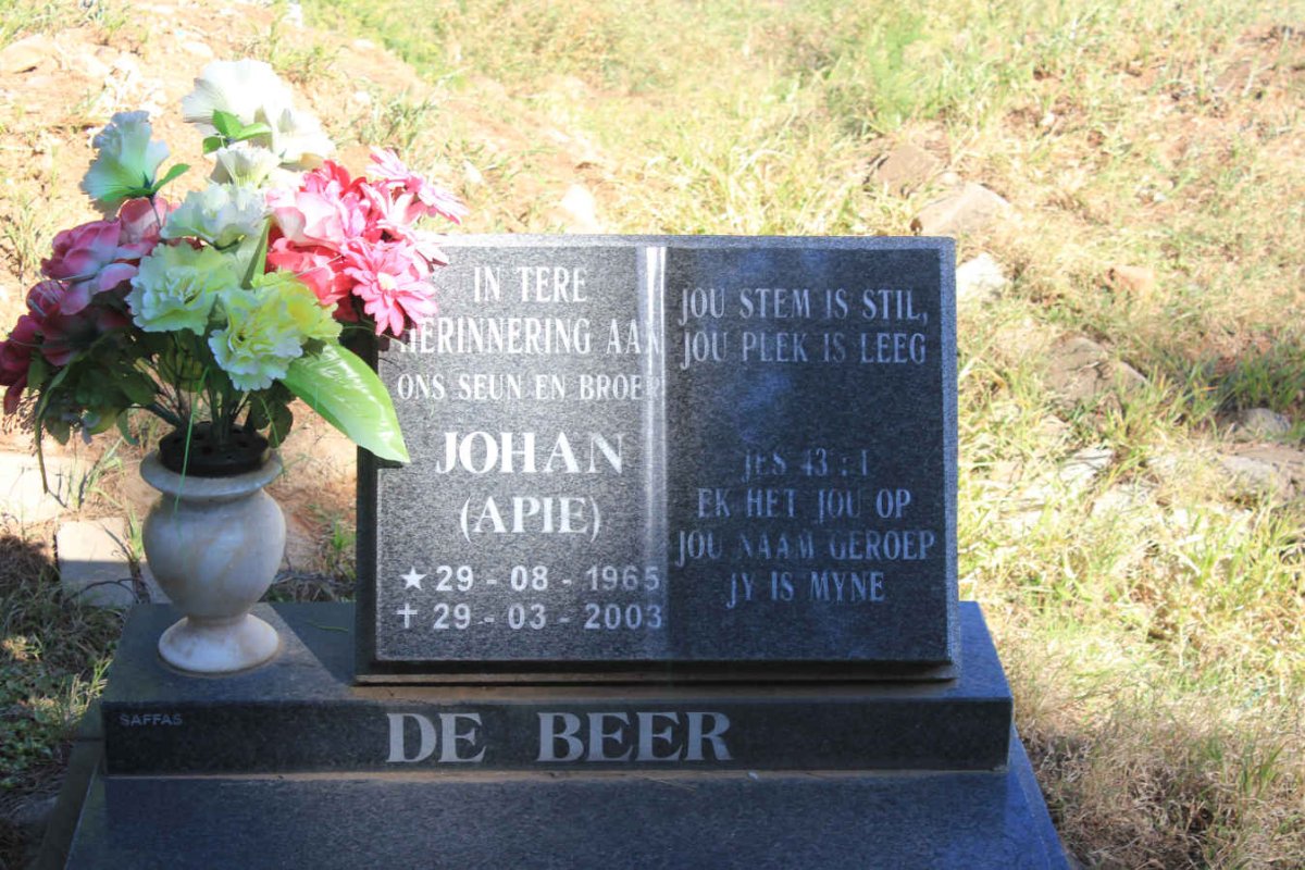 BEER Johan, de 1965-2003