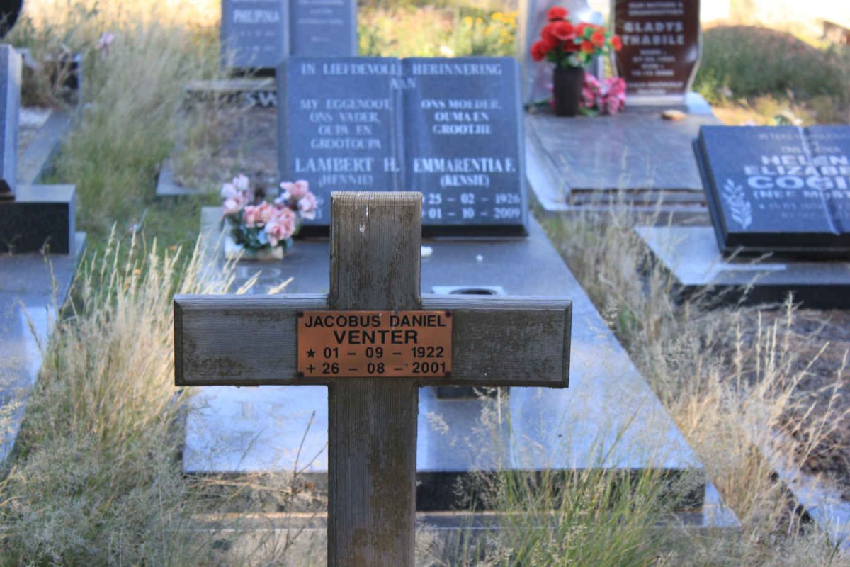 VENTER Jacobus Daniel 1922-2001