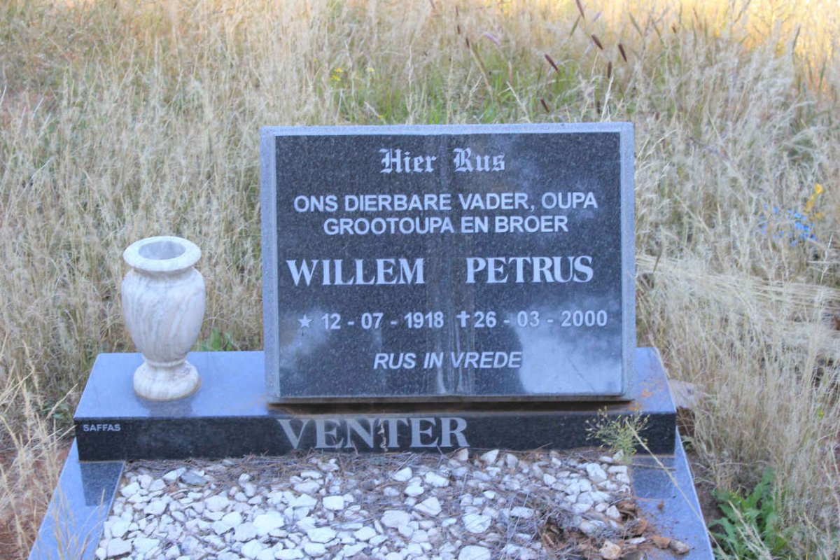 VENTER Willem Petrus 1918-2000