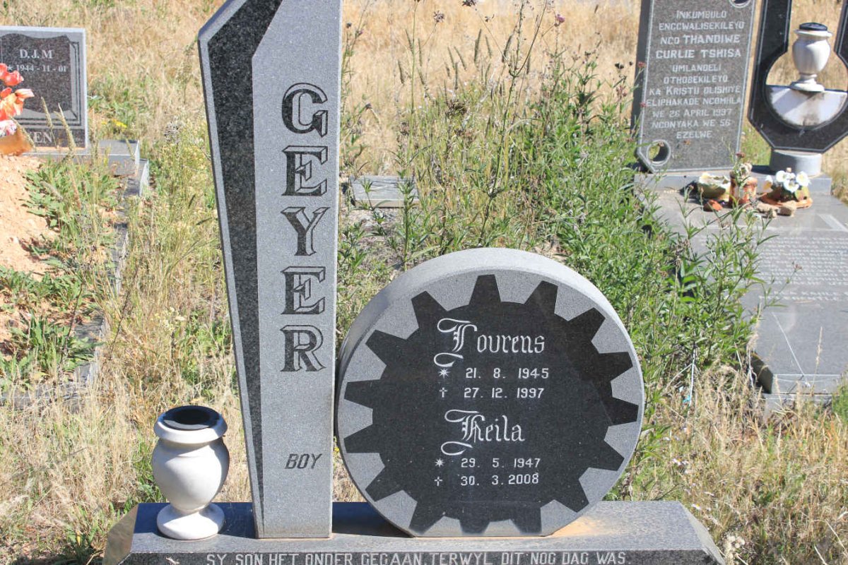 GEYER Lourens 1945-1997 &amp; Heila 1947-2008
