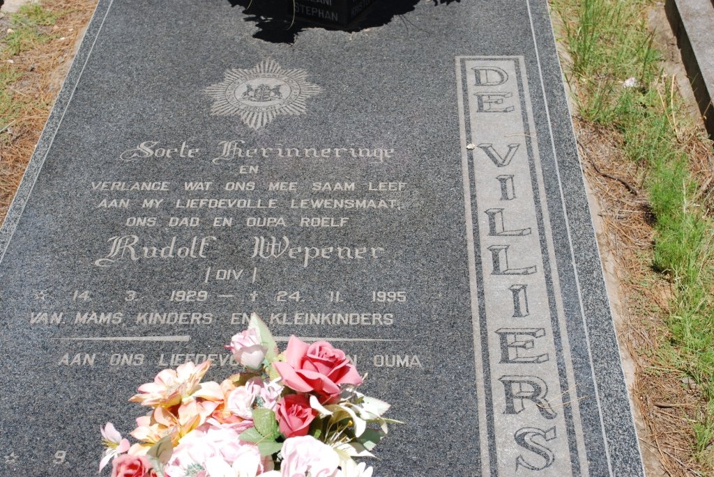 VILLIERS Rudolf Wepener, de 1929-1995