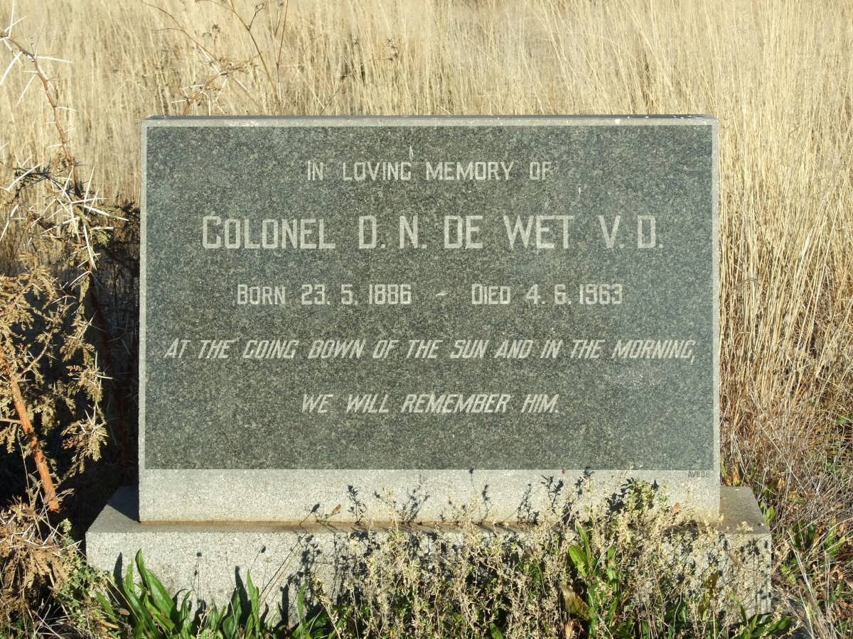 WET D.N., de 1886-1963