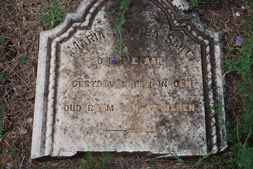 SMIT Maria Jacoba nee PIENAAR -1891