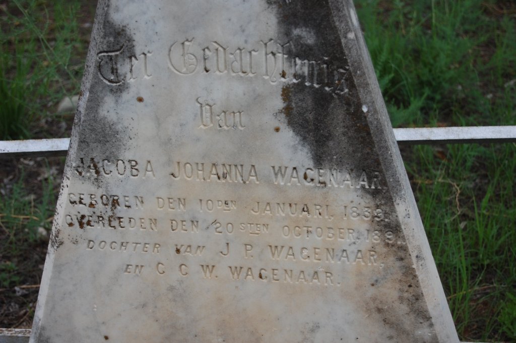 WAGENAAR Jacoba Johanna 1839-1891