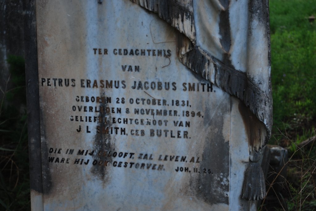 SMITH Petrus Erasmus Jacobus 1831-1894