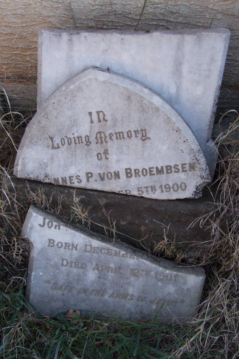BROEMBSEN Johannes P., von 1900-1901