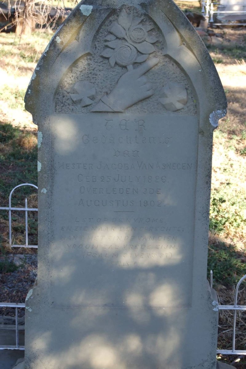 ASWEGEN Hester Jacoba, van 1826-1902