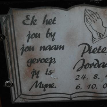 JORDAAN Pieter 1941-2002