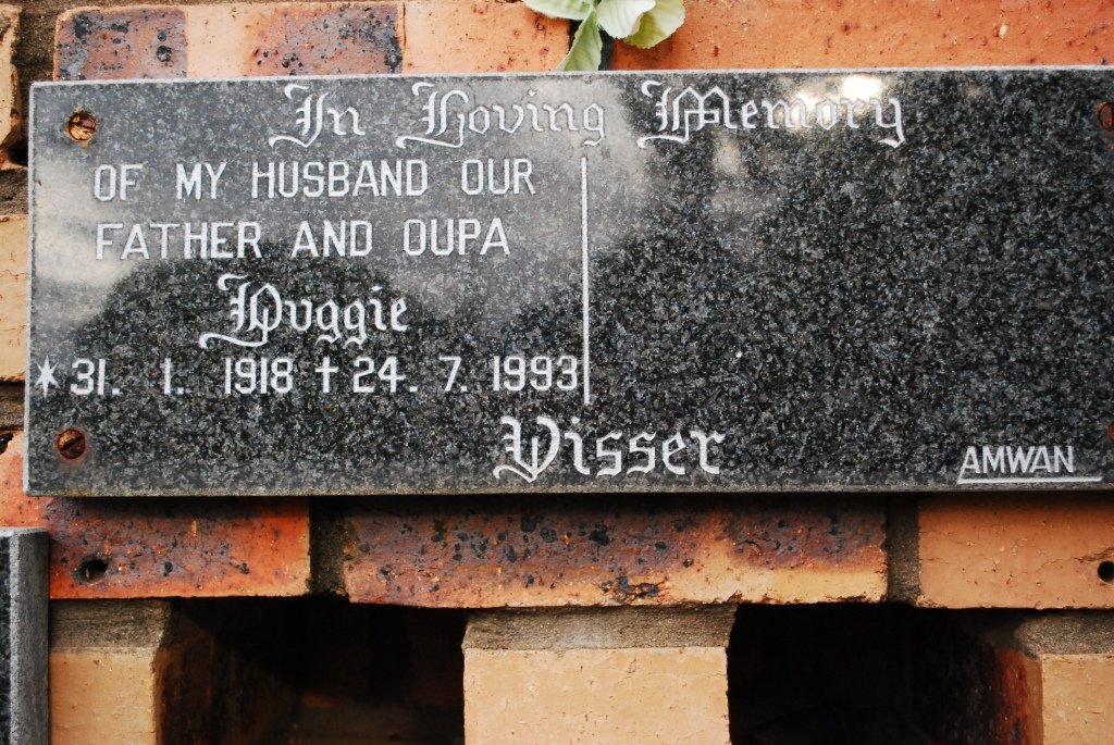 VISSER Duggie 1918-1993