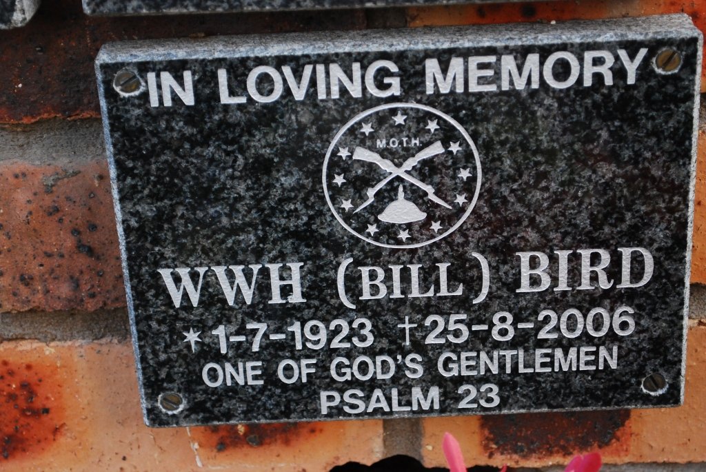 BIRD W.W.H. 1923-2006