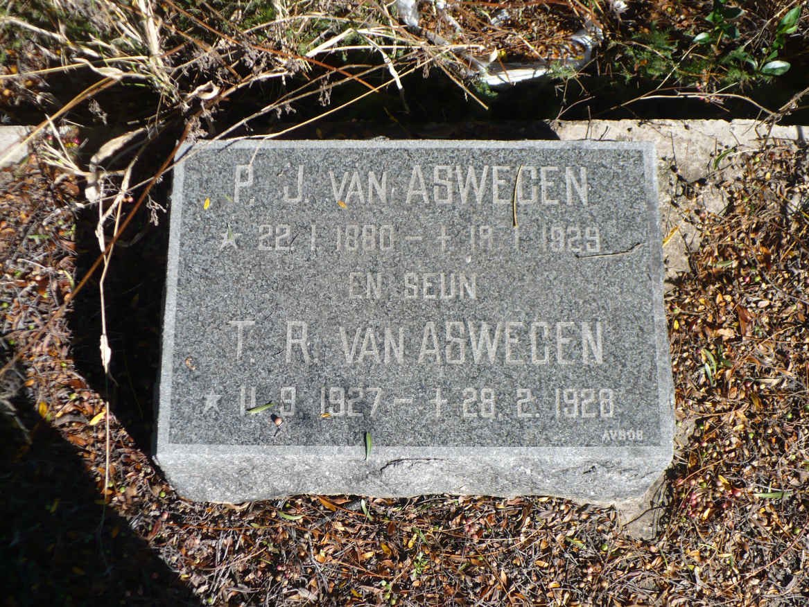 ASWEGEN P.J., van 1880-1929 :: ASWEGEN T.R., van 1927-1928