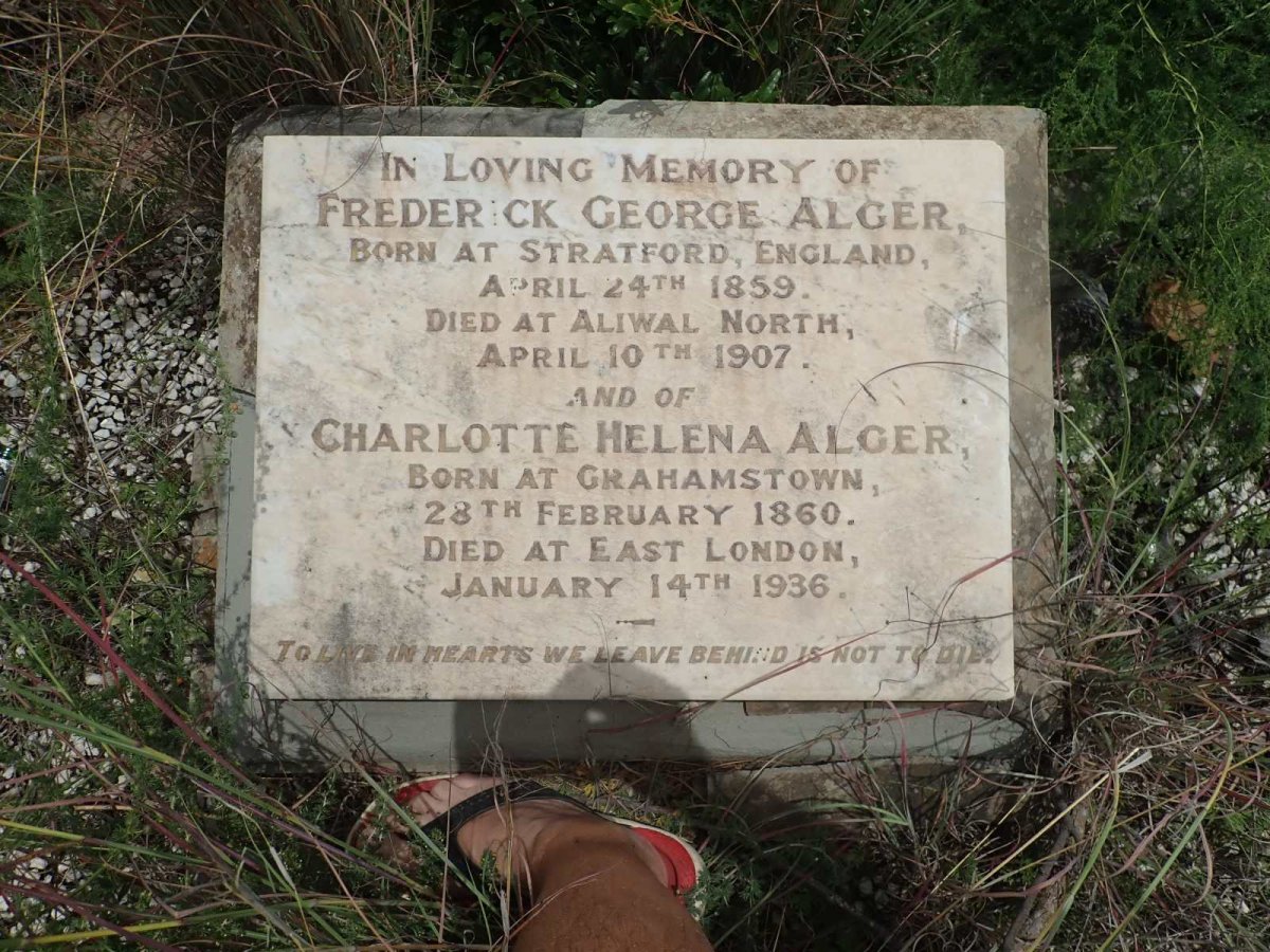 ALGER Frederick George 1859-1907 &amp; Charlotte Helena 1860-1936
