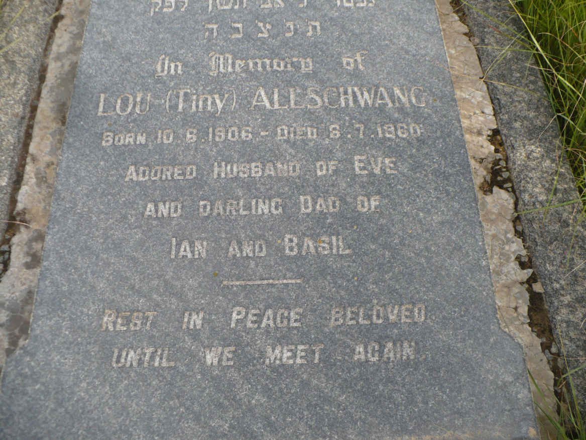 ALLSCHWANG Lou 1906-1960