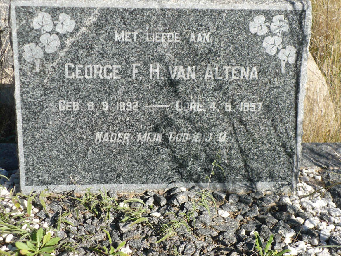 ALTENA George F.H., van 1892-1957