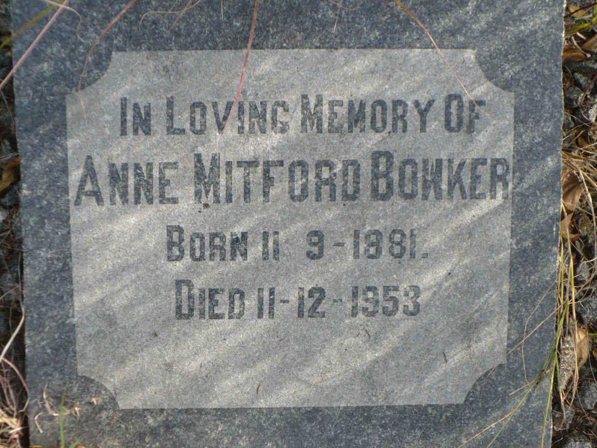 BOWKER Anne Mitford 1881-1953