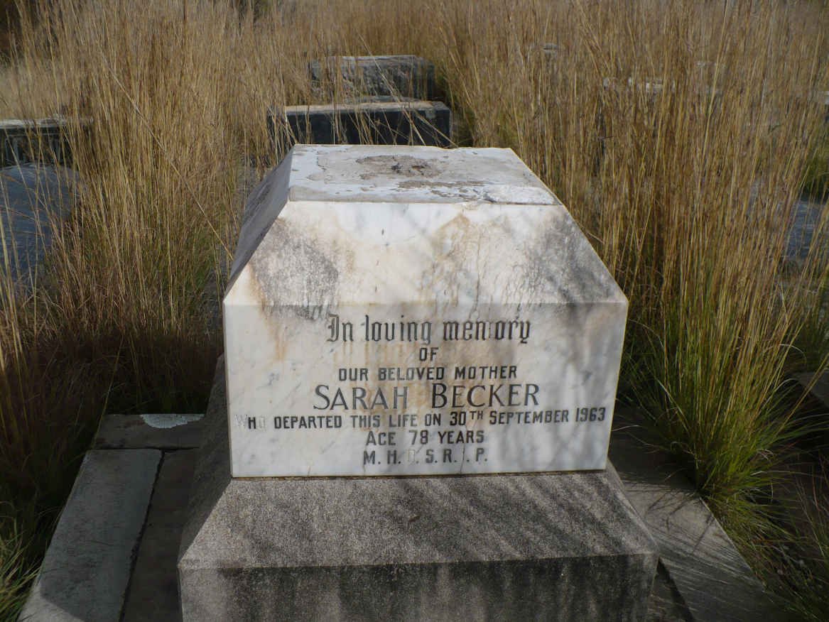 BECKER Sarah -1963