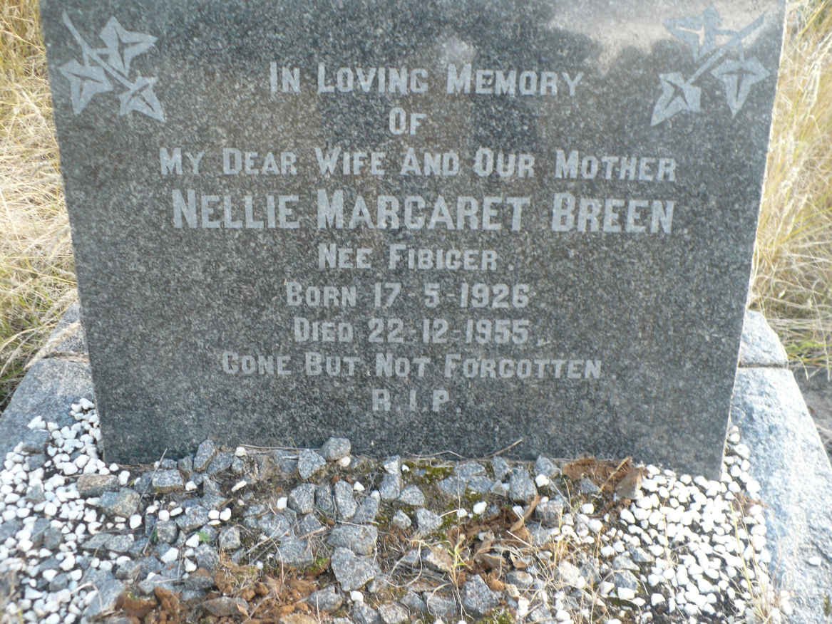 BREEN Nellie Margaret nee FIBIGER 1926-1955