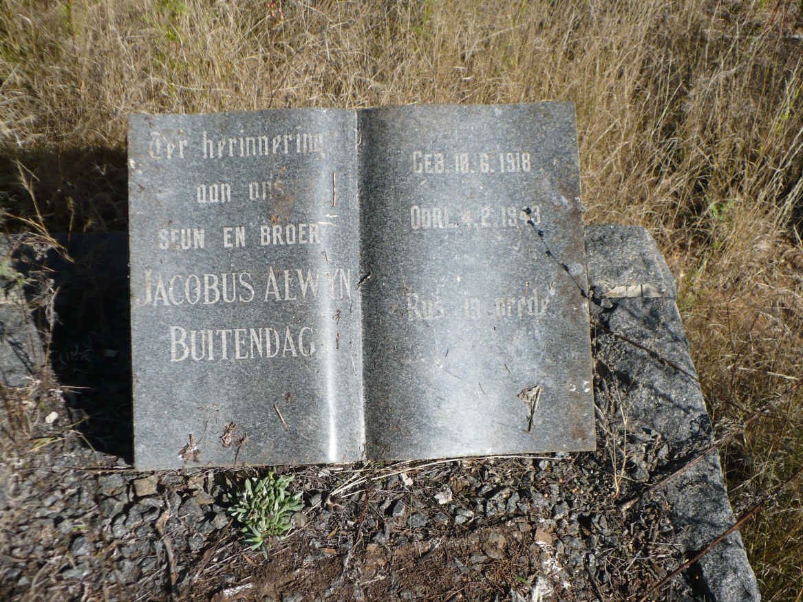 BUITENDAG Jacobus Alwyn 1918-1943