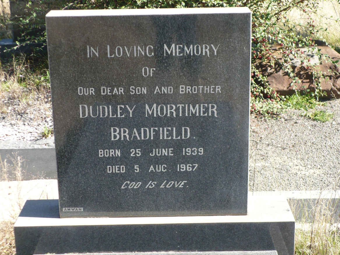 BRADFIELD Dudley Mortimer 1939-1967