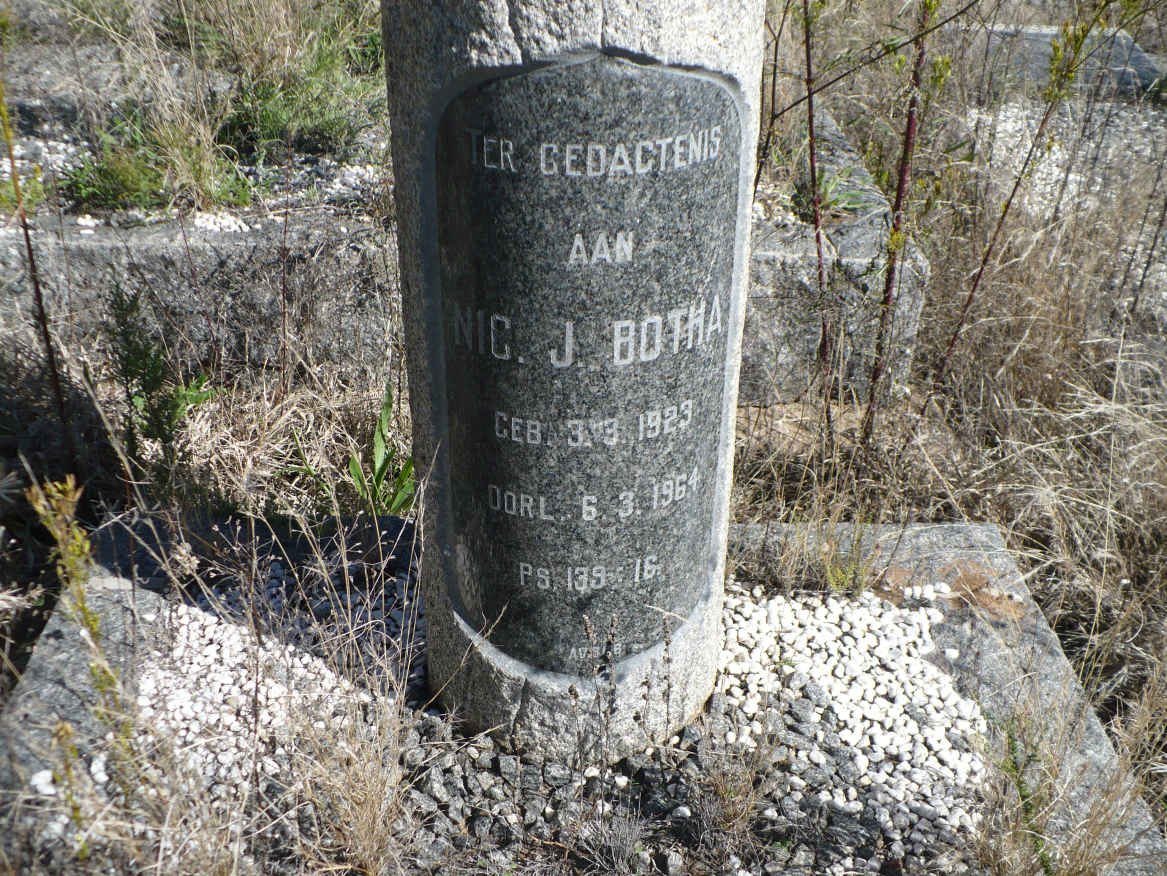 BOTHA Nic J. 1923-1964