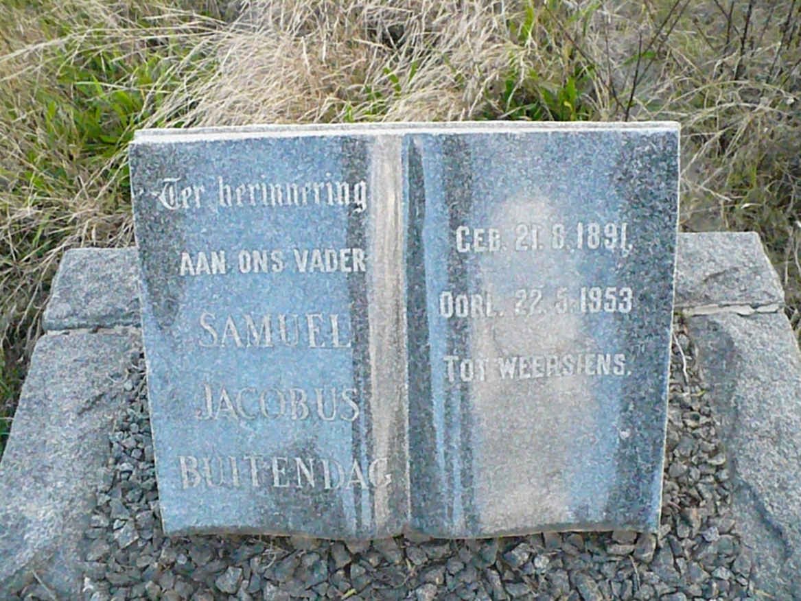 BUITENDAG Samuel Jacobus 1891-1953