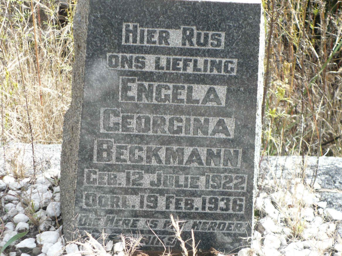 BECKMANN Engela Georgina 1922-1936