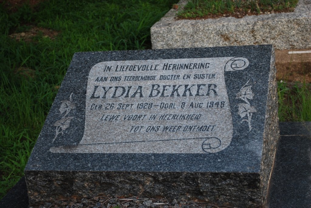 BEKKER Lydia 1928-1948