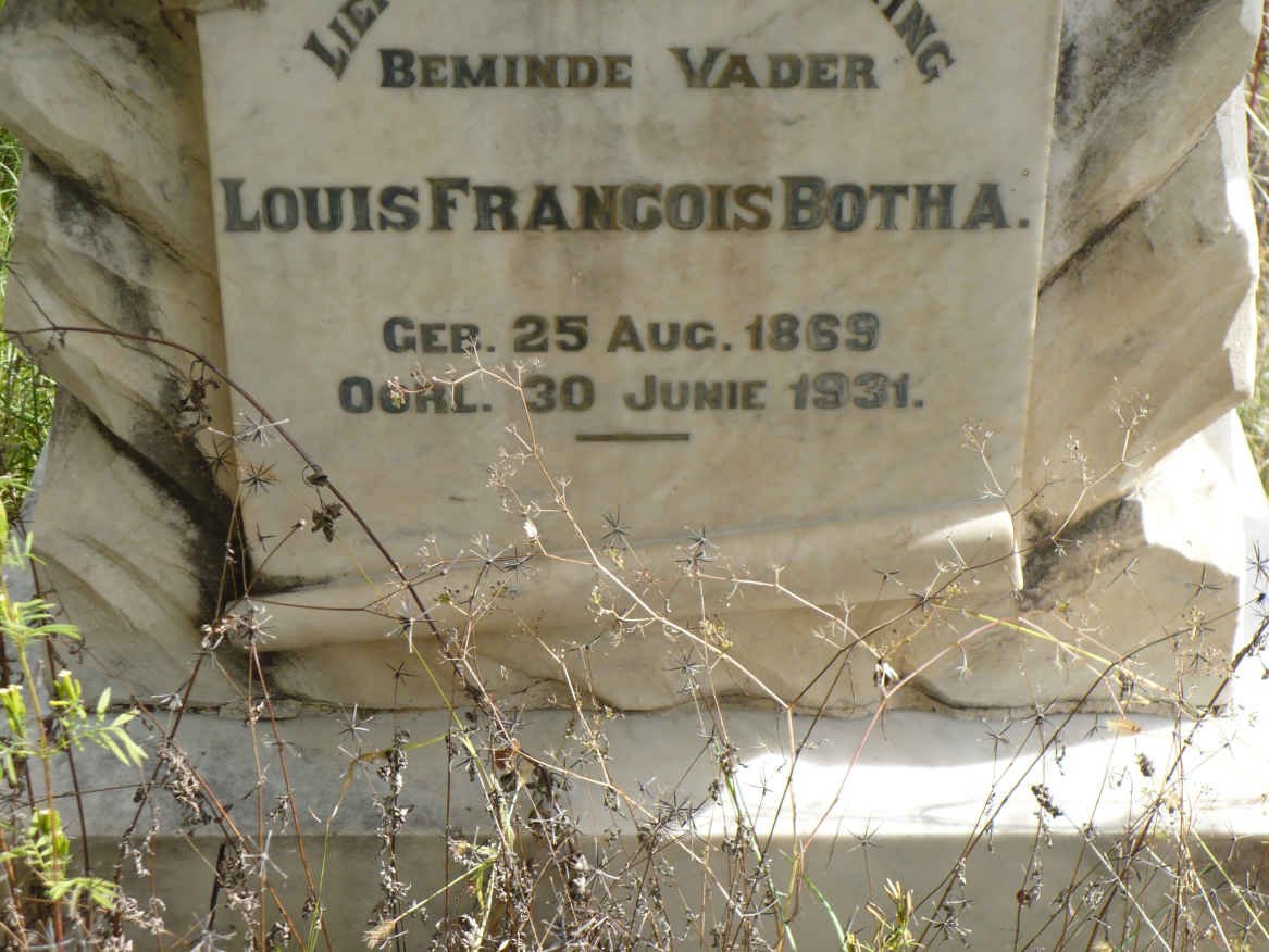 BOTHA Louis Francois 1869-1931