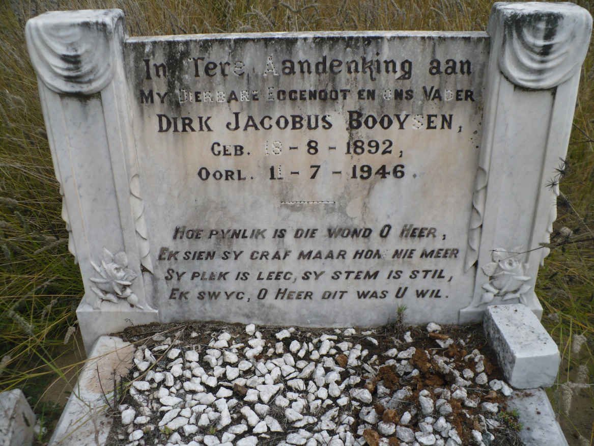 BOOYSEN Dirk Jacobus 1892-1946